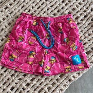 Baseballism Pink Patterned Shorts